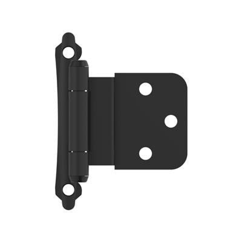 Amerock Matte Black 3/8" Inset Cabinet Hinge