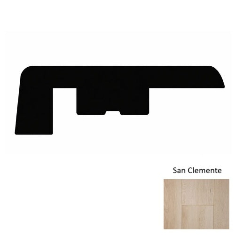 Paradise San Clemente Laminate Wood Moulding / Trim - 94" End Cap - Wire Brushed