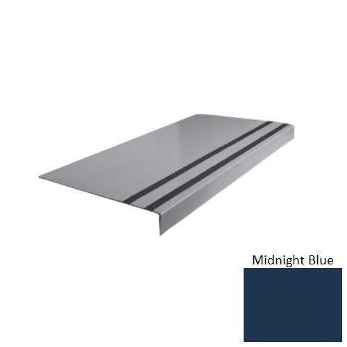 Flextones Midnight Blue Type 130 Distinct Designs Rubber - 12 1/4" X 72" Stair Tread - Smooth