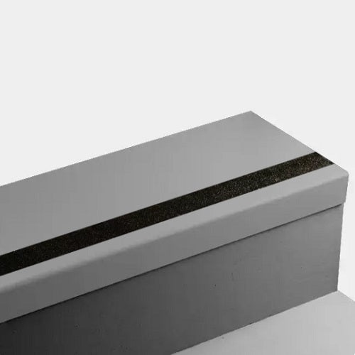 Johnsonite Grey Hammered Rubber Stair Tread