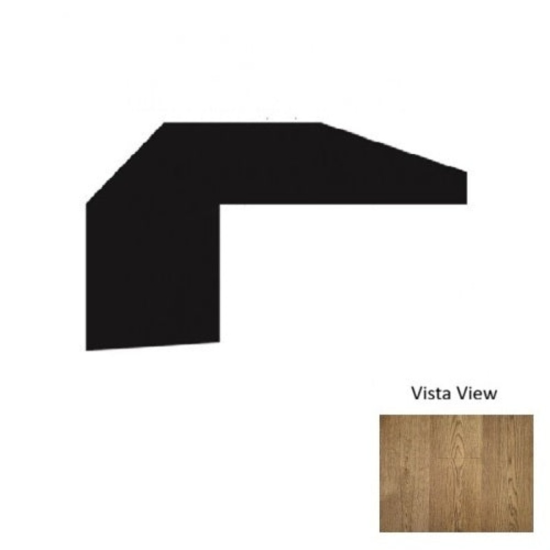 Elevate Vista View Hardwood Moulding / Trim - 78" Threshold - Wire Brushed