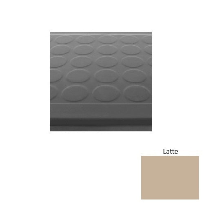 Solid 92 Latte Rubber Stair Tread with Kevlar