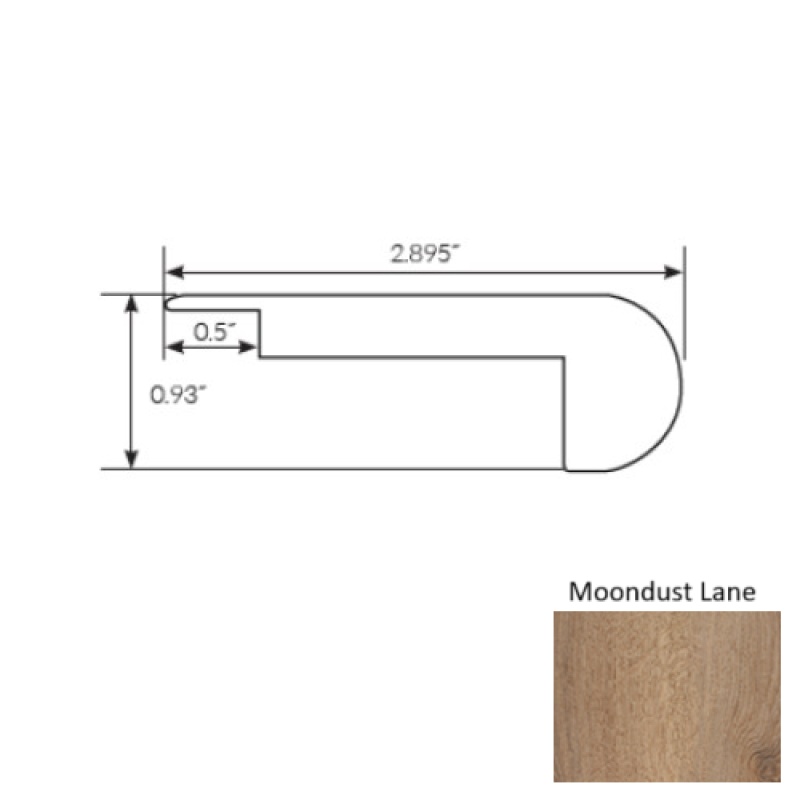 Americano Grande Moondust Lane Luxury Vinyl Stair Nose