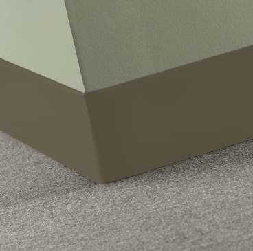 Johnsonite Boxwood Rubber Traditional Duracove Thermoplastic Wall Base - 4" X 48" X 1/8" Toeless - Traditional Duracove Thermoplastic Wall Base