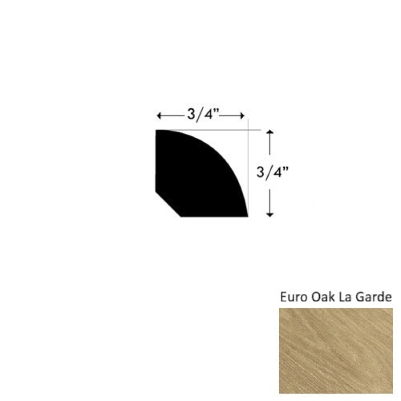 Provence Iii Euro Oak La Garde Hardwood Moulding / Trim - 3/4" X 94" Quarter Round - Urethane