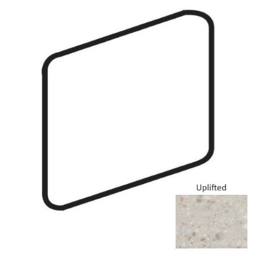 Unglazed Mosaics Uplifted Porcelain Floor & Wall Trim - 2" X 2" Bullnose Outcorner - Matte
