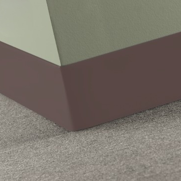 Johnsonite Espresso Vinyl Traditional Wall Base - 4" X 48" X 1/8" Toeless - Traditional Wall Base