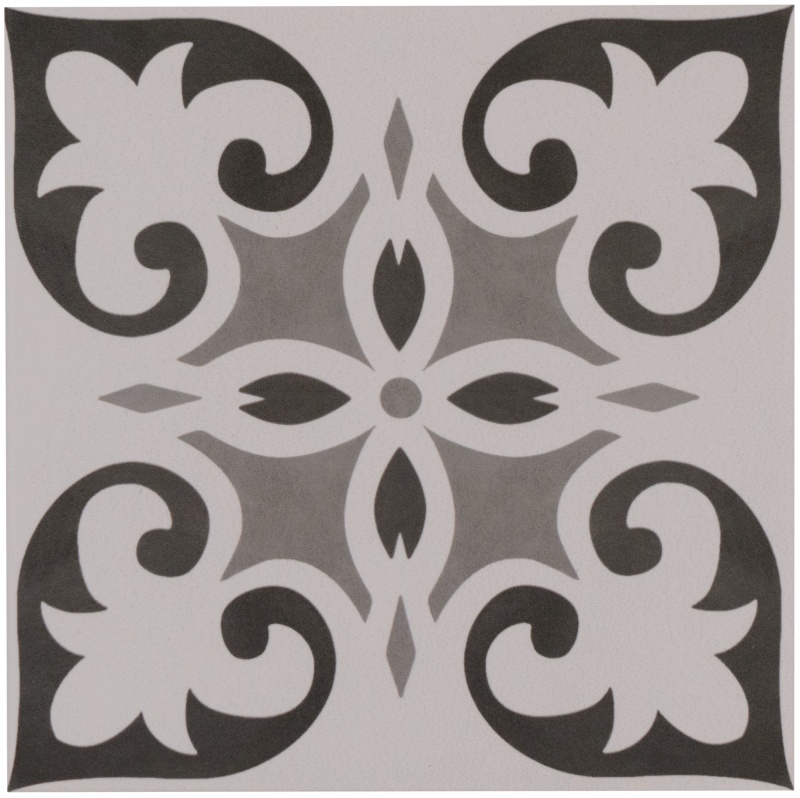 Aquarel Deco Kaus Grigio Porcelain Tile - Matte - 6" X 6"