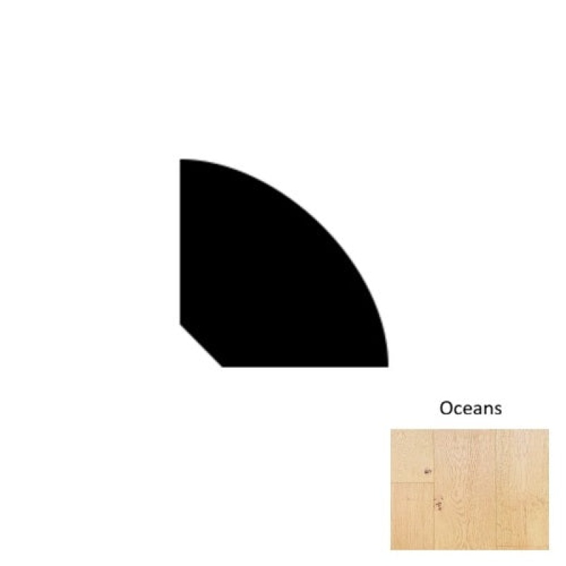 Designer Oceans Hardwood Moulding / Trim - 78" Quarter Round - Wire Brushed