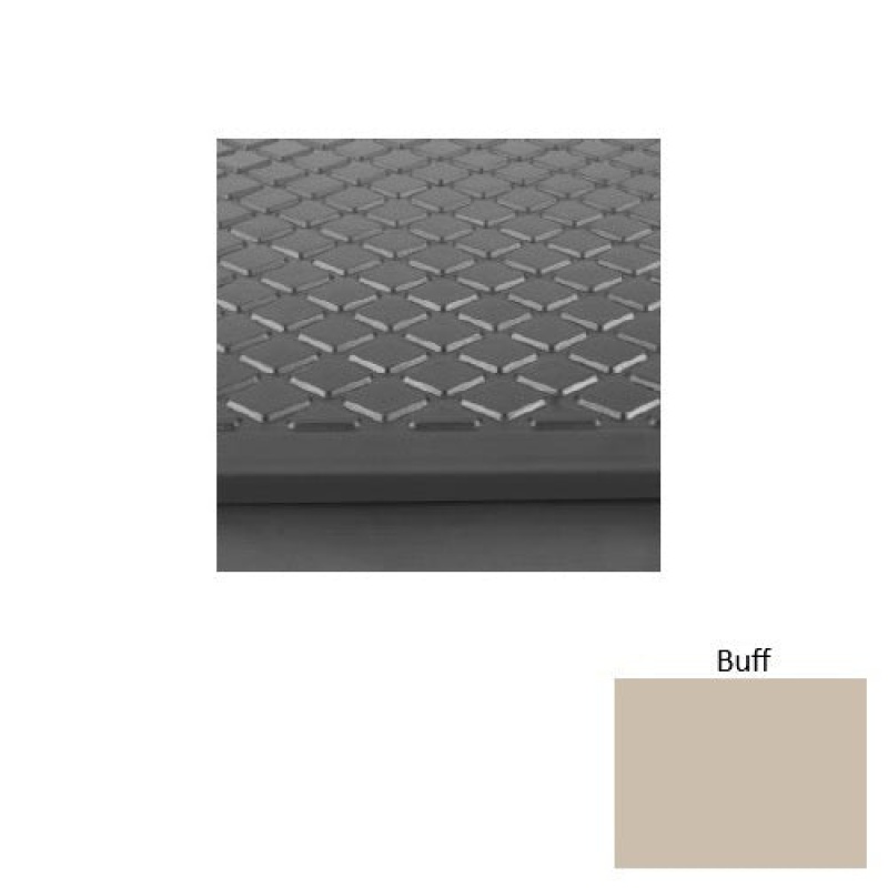 Solid 31 Buff Diamond Rubber (Rd) Stair Tread With Dupont Kevlar - Textured