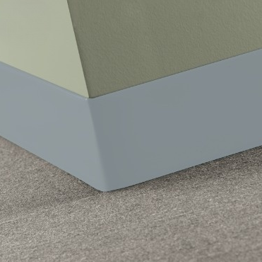 Johnsonite Drizzle Vinyl Traditional Wall Base - 2.5" X 48" X 1/8" Toeless - Traditional Wall Base