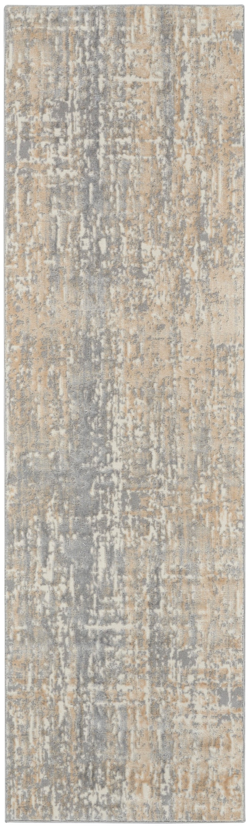 Calvin Klein Enchanting Grey / Beige Runner Rug