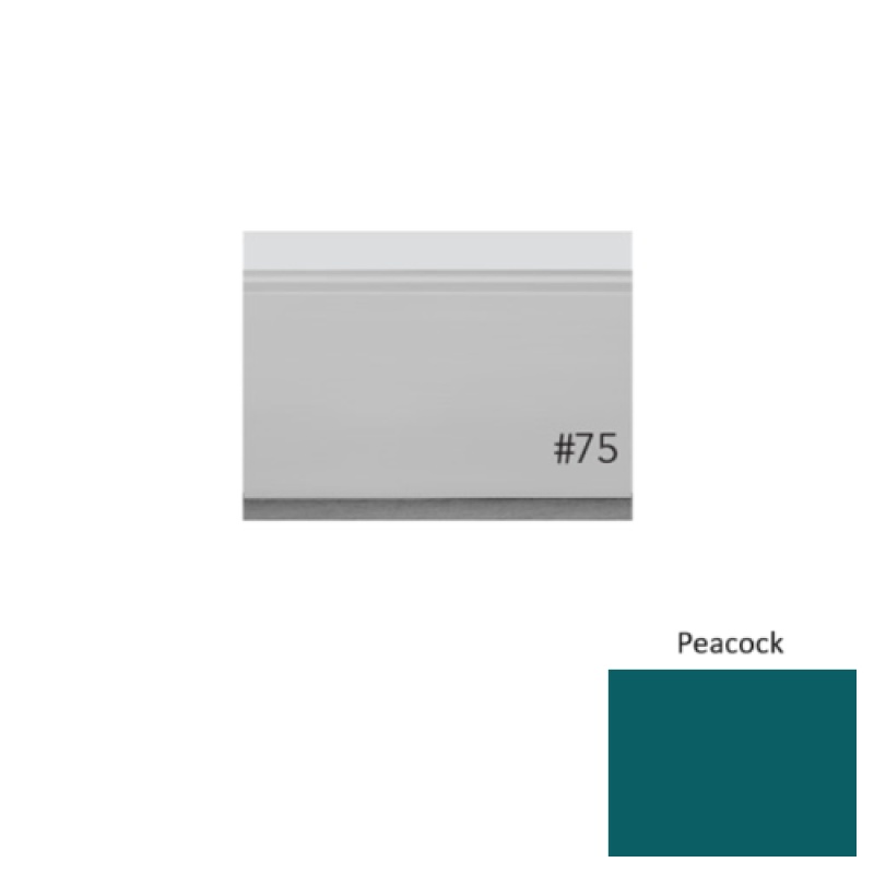 Pinnacle Plus #75 Level Peacock Rubber Wall Base - 3" x 8 Ft