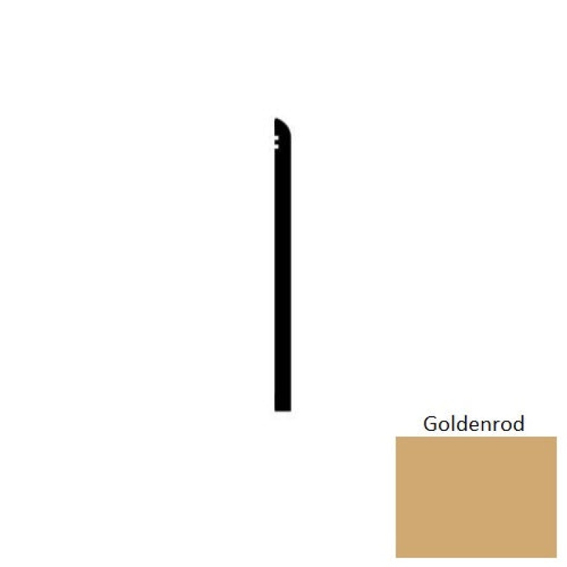 Goldenrod Vinyl Wall Base - 6" x 48" x .080" Straight, Thermoplastic
