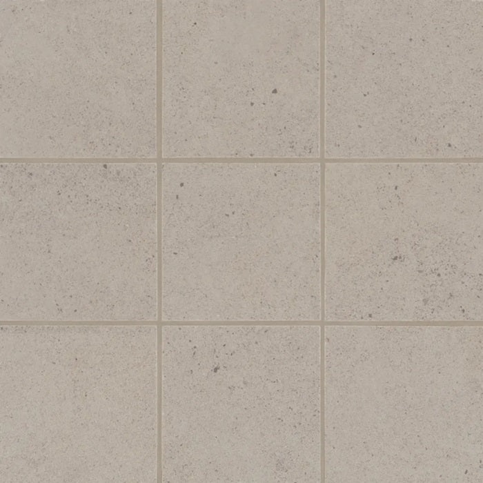 Thaddeus Taupe Porcelain Mosaic - 4" X 4" Matte