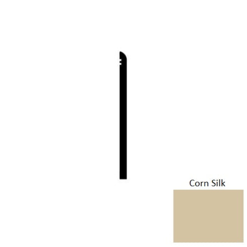 Corn Silk Vinyl Wall Base 2 1/2" x 48"