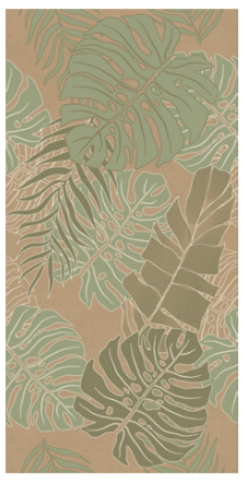 Fibre Stare Jungle Kale Face B Ceramic Tile - Matte - 24" X 48"