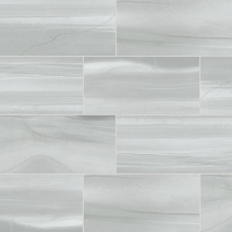 Linear Stone Grey Porcelain Tile - Honed - 12" X 24"