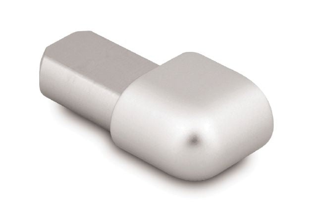 Rondec Db 90 Degree Outside Corner Metal Tile Edging Trim - Satin Anodized Aluminum - 17/32" X 1"