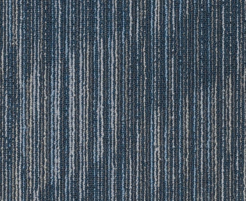 Clearance Sale! Steady Blue Nylon Carpet Tile - Pattern - 18" X 36"