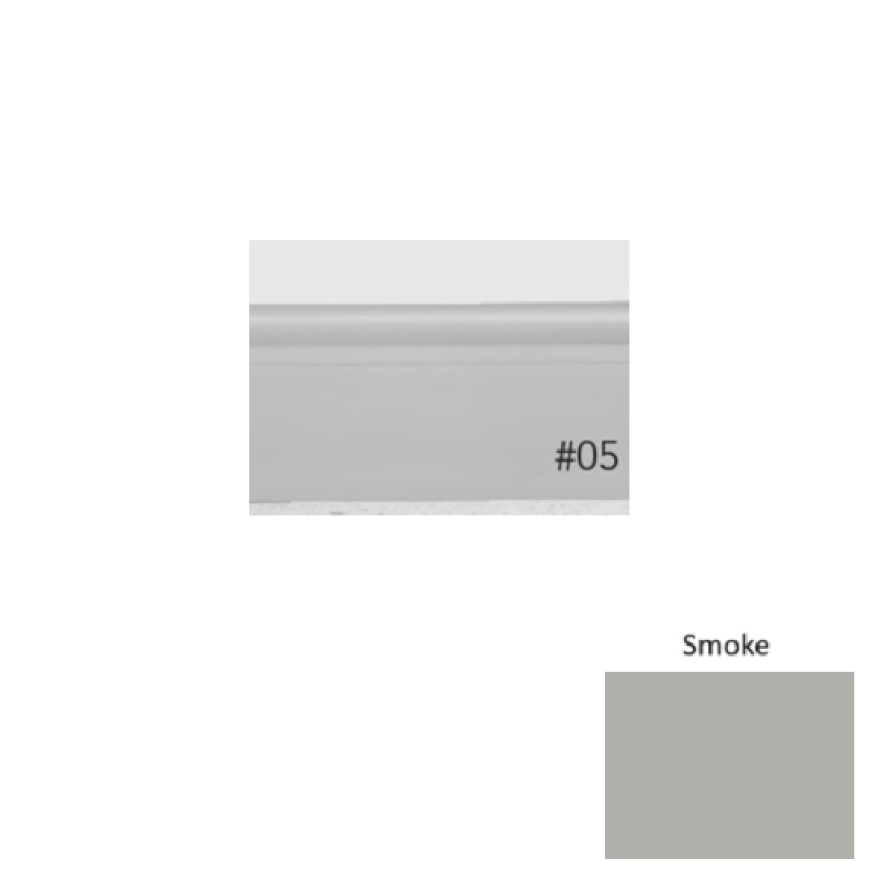 Pinnacle Plus #05 Contrive Smoke Rubber Coil Wall Base