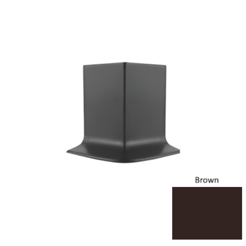 Pinnacle Brown Rubber Long Toe Outside Corner - 4"