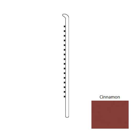 Cinnamon Rubber 4" Straight Wall Base Trim