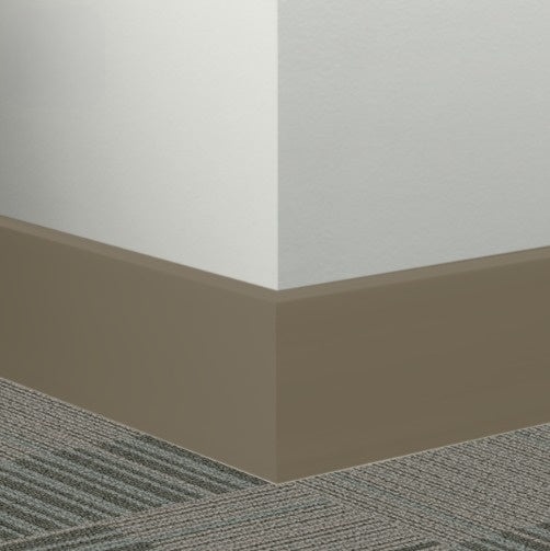 Johnsonite Boxwood Rubber Millwork Contoured Wall Base - 2 1/2" X 96" X 3/8" Mandalay 2.5" - Millwork Contoured Wall Base