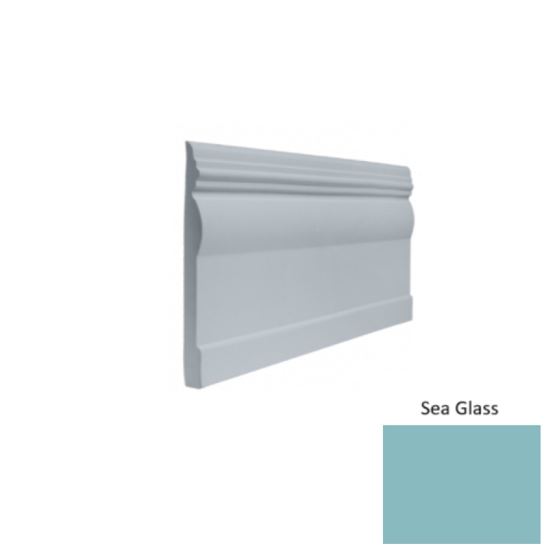 Contours #45 Novel Sea Glass Rubber Profiled Wall Base - Satin