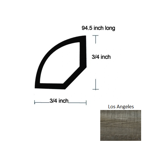 Metropolitan Los Angeles Luxury Vinyl Moulding / Trim - 94.5" Quarter Round - Embossed
