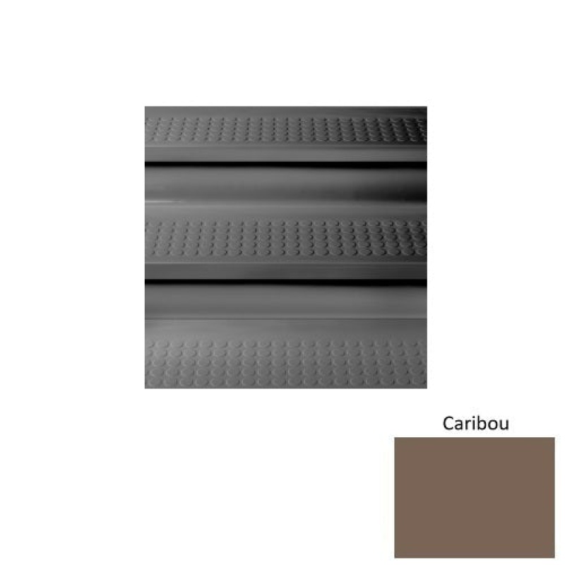 Solid 96 Caribou Vantage With Riser Rubber (Sq) With Galley Red Abrasive Strip Stair Tread With Dupont Kevlar - Textured