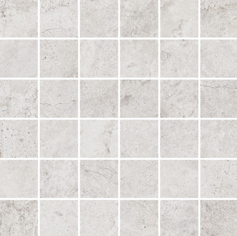 Evolution White Porcelain Mosaic - 3" x 3" Matte