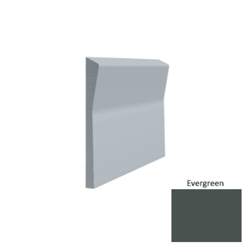 Contours #70 Valiant Evergreen Rubber Profiled Wall Base - Satin - 4 1/2" X 8 Ft