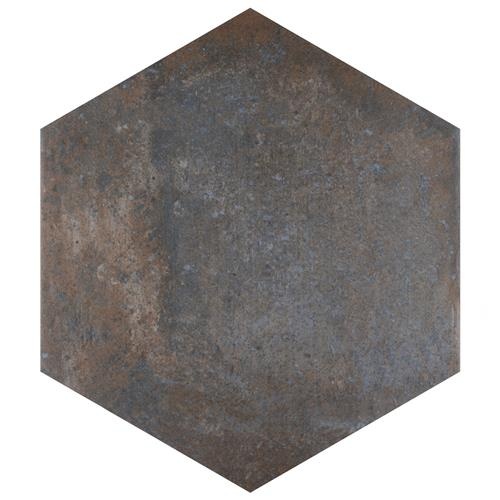 Boston Ferro Ombra Porcelain Tile - Matte - 14 1/8" X 16 1/4" Hexagon