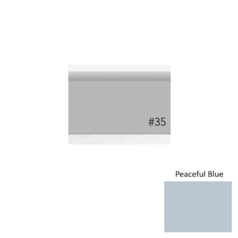 Pinnacle Plus #35 Sleek Peaceful Blue Rubber Coil Wall Base - 4 9/16" X 60 Ft