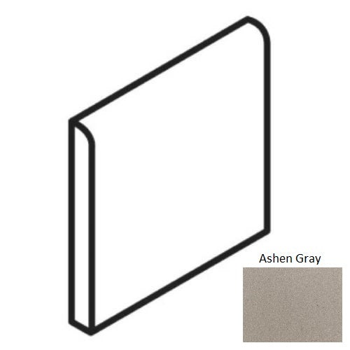 Quarry Textures Ashen Gray Quarry Floor & Wall Trim - 6" X 6" Bullnose