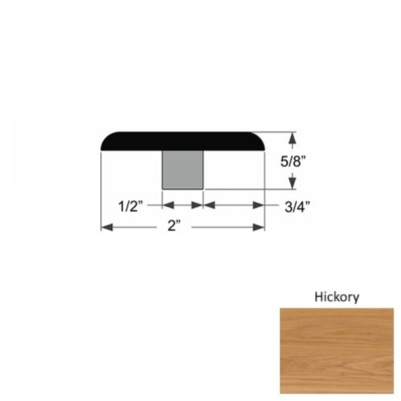 Vinland Hickory T-Molding, 2" x 78"