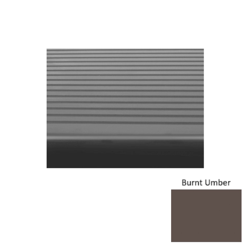 Solid 80 Burnt Umber Ribbed Stair Tread
