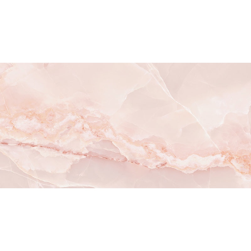 Imperial Onyx Pink Porcelain Tile - Polished - 24" X 48"