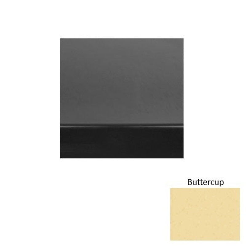 Roppe Buttercup Smooth Rubber Stair Tread with Kevlar