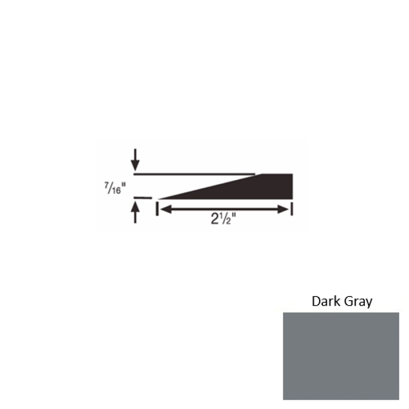 Solid 20 Dark Gray Rubber Transitional Reducer