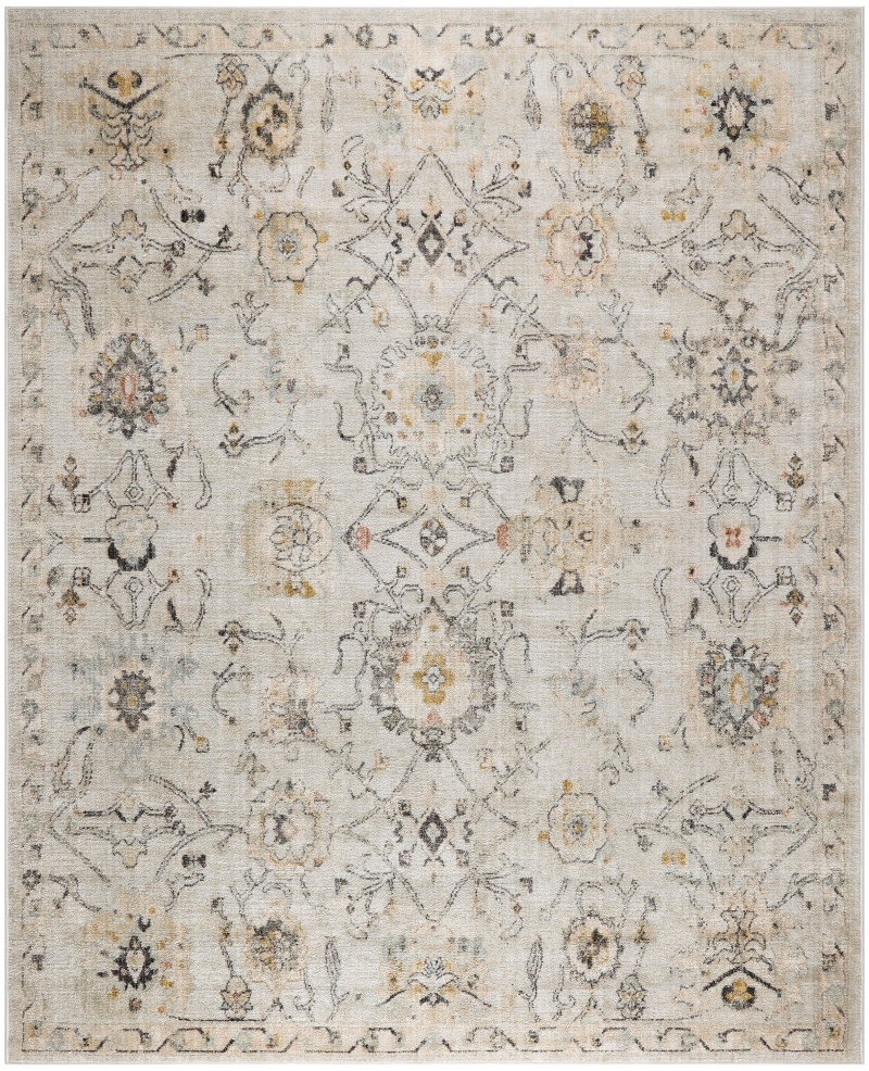 Oushak Home Grey Vintage Area Rug 8 Ft x 10 Ft