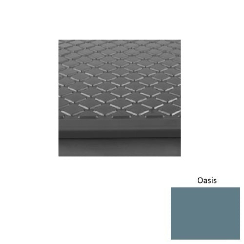 Solid 31 Oasis Rubber (Rd) With Galley Red Abrasive Strip Stair Tread With Dupont Kevlar - Textured