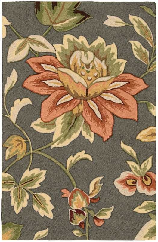 Fantasy Grey Fa11 Polyester Contemporary Area Rug
