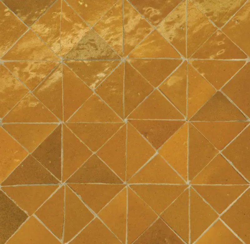 Zagora Caramel Ceramic Mosaic - Triangle - Glossy