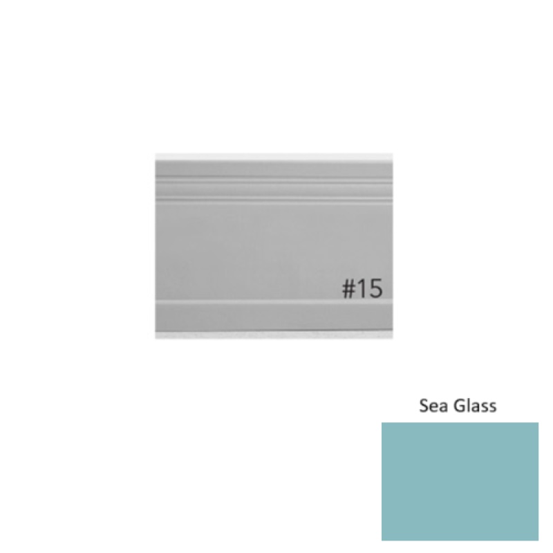 Pinnacle Plus #95 Invent Sea Glass Rubber Coil Wall Base - 5 1/2" x 60 ft
