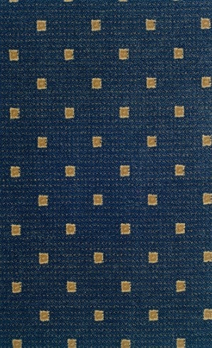 Lake Geneva Navy Polypropylene Carpet - Pattern