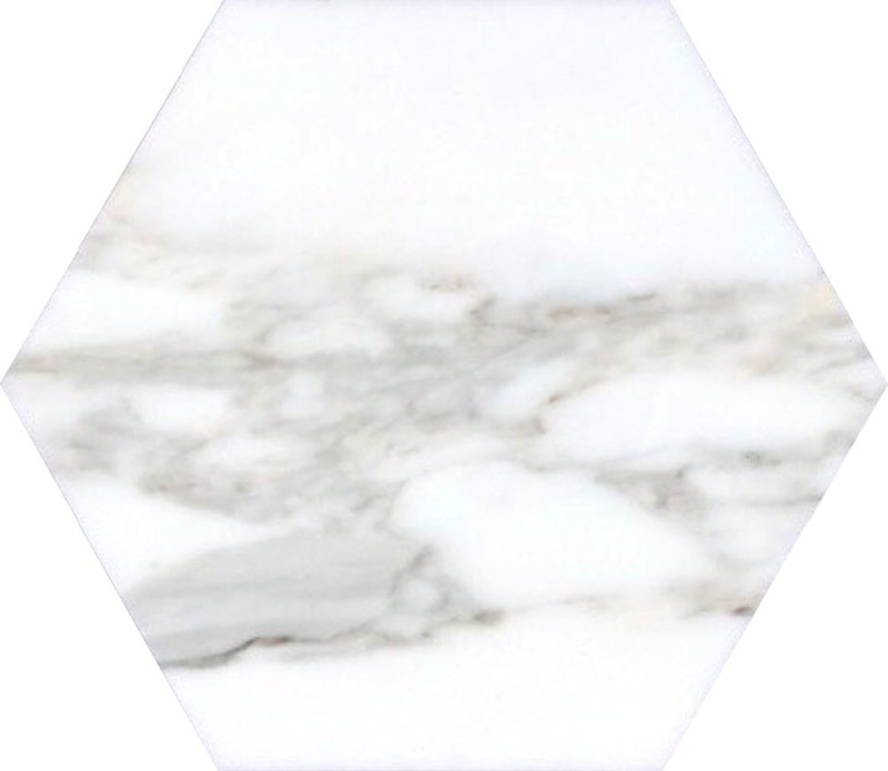 Tuscany Calacatta Gold Prato Marble Tile - Honed - 10" Hexagon