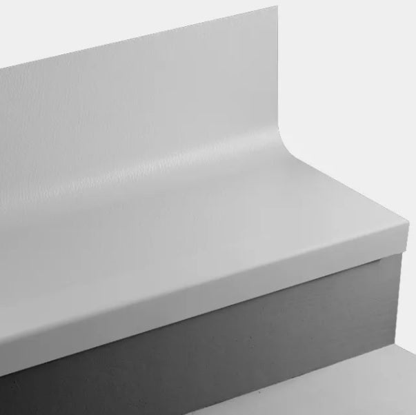 Johnsonite Vapor Grey Hammered Rubber Stair Tread
