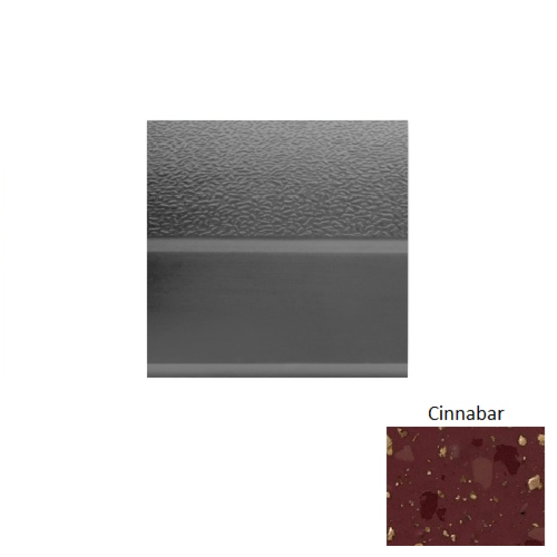 Renew 93 Cinnabar Rubber (Sq) Stair Tread - Textured